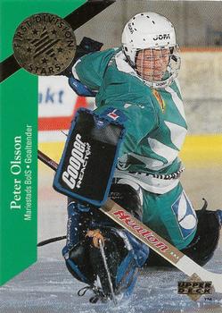 1995-96 Upper Deck Swedish Elite - First Division Stars #DS19 Peter Olsson Front