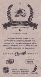 2009-10 Upper Deck Champ's #121 Derek Peltier Back