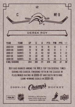 2009-10 Upper Deck Champ's #12 Derek Roy Back