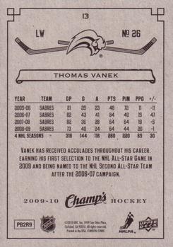 2009-10 Upper Deck Champ's #13 Thomas Vanek Back
