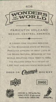 2009-10 Upper Deck Champ's #408 Paricutin Volcano Back