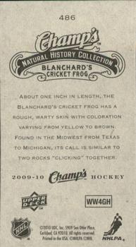 2009-10 Upper Deck Champ's #486 Blanchard's Cricket Frog Back