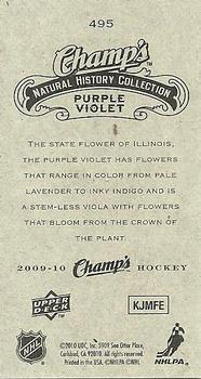 2009-10 Upper Deck Champ's #495 Purple Violet Back