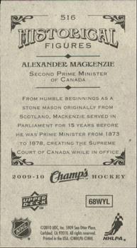 2009-10 Upper Deck Champ's #516 Alexander Mackenzie Back