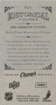 2009-10 Upper Deck Champ's #520 Sir Charles Tupper Back