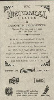 2009-10 Upper Deck Champ's #570 Dwight D. Eisenhower Back