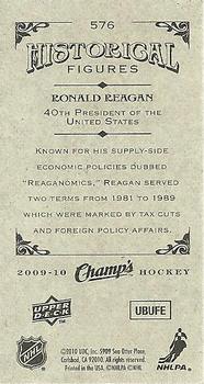 2009-10 Upper Deck Champ's #576 Ronald Reagan Back