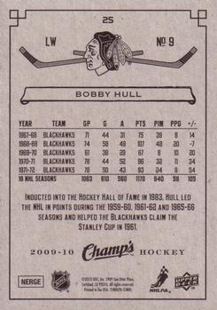 2009-10 Upper Deck Champ's #25 Bobby Hull Back
