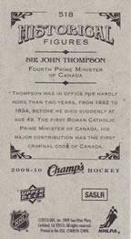 2009-10 Upper Deck Champ's #518 Sir John Thompson Back