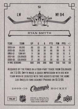 2009-10 Upper Deck Champ's #51 Ryan Smyth Back