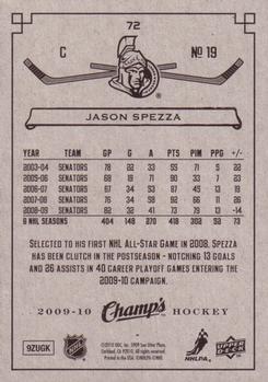 2009-10 Upper Deck Champ's #72 Jason Spezza Back