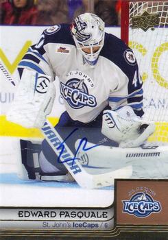 2014 Upper Deck AHL - Autographs #80 Edward Pasquale Front