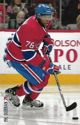 2011-12 Montreal Canadiens #NNO P.K. Subban Front