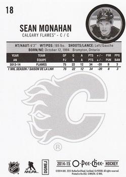 2014-15 O-Pee-Chee - Rainbow #18 Sean Monahan Back