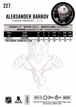 2014-15 O-Pee-Chee - Rainbow #227 Aleksander Barkov Back