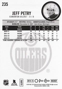 2014-15 O-Pee-Chee - Rainbow #235 Jeff Petry Back