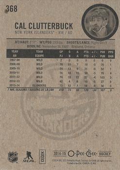 2014-15 O-Pee-Chee - Red #368 Cal Clutterbuck Back