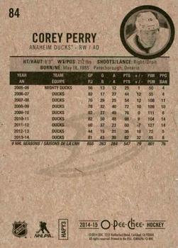 2014-15 O-Pee-Chee - Red #84 Corey Perry Back