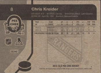 2014-15 O-Pee-Chee - Retro #8 Chris Kreider Back