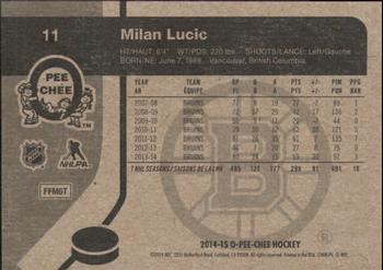 2014-15 O-Pee-Chee - Retro #11 Milan Lucic Back