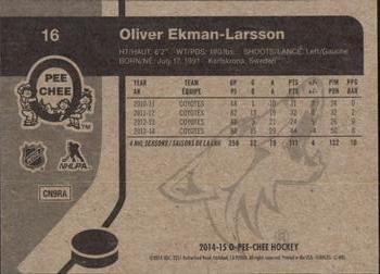 2014-15 O-Pee-Chee - Retro #16 Oliver Ekman-Larsson Back