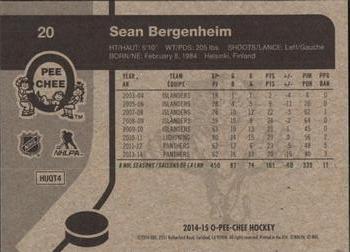 2014-15 O-Pee-Chee - Retro #20 Sean Bergenheim Back