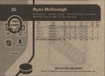2014-15 O-Pee-Chee - Retro #30 Ryan McDonagh Back