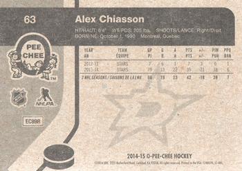 2014-15 O-Pee-Chee - Retro #63 Alex Chiasson Back