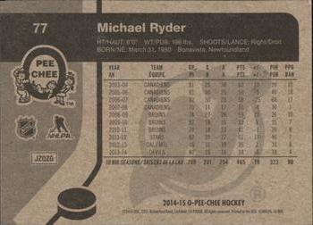 2014-15 O-Pee-Chee - Retro #77 Michael Ryder Back