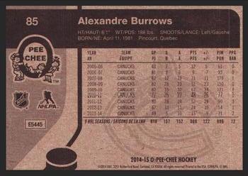 2014-15 O-Pee-Chee - Retro #85 Alexandre Burrows Back