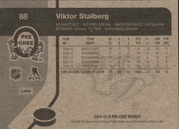 2014-15 O-Pee-Chee - Retro #88 Viktor Stalberg Back