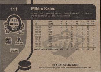 2014-15 O-Pee-Chee - Retro #111 Mikko Koivu Back