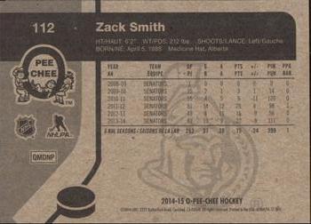 2014-15 O-Pee-Chee - Retro #112 Zack Smith Back