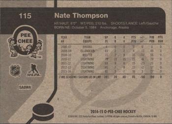 2014-15 O-Pee-Chee - Retro #115 Nate Thompson Back