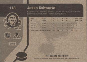 2014-15 O-Pee-Chee - Retro #118 Jaden Schwartz Back