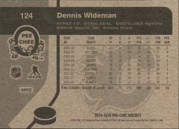 2014-15 O-Pee-Chee - Retro #124 Dennis Wideman Back