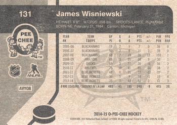 2014-15 O-Pee-Chee - Retro #131 James Wisniewski Back