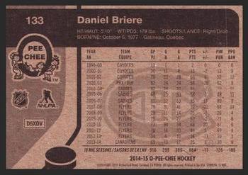 2014-15 O-Pee-Chee - Retro #133 Daniel Briere Back