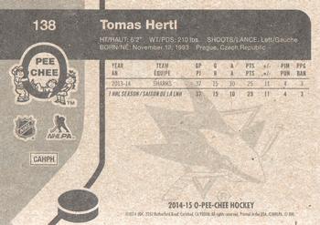 2014-15 O-Pee-Chee - Retro #138 Tomas Hertl Back