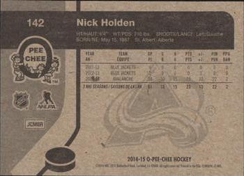 2014-15 O-Pee-Chee - Retro #142 Nick Holden Back