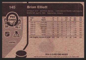 2014-15 O-Pee-Chee - Retro #145 Brian Elliott Back