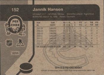 2014-15 O-Pee-Chee - Retro #152 Jannik Hansen Back