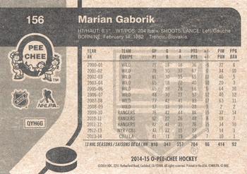2014-15 O-Pee-Chee - Retro #156 Marian Gaborik Back