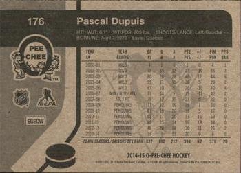 2014-15 O-Pee-Chee - Retro #176 Pascal Dupuis Back