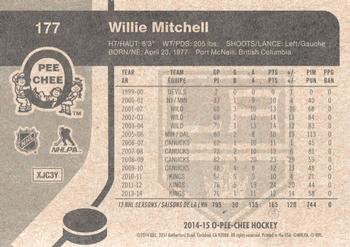 2014-15 O-Pee-Chee - Retro #177 Willie Mitchell Back