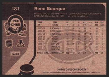 2014-15 O-Pee-Chee - Retro #181 Rene Bourque Back