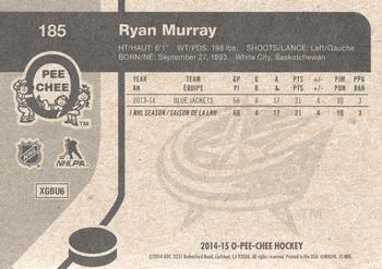 2014-15 O-Pee-Chee - Retro #185 Ryan Murray Back