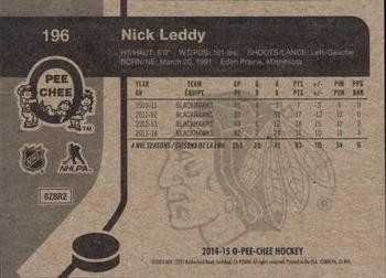 2014-15 O-Pee-Chee - Retro #196 Nick Leddy Back