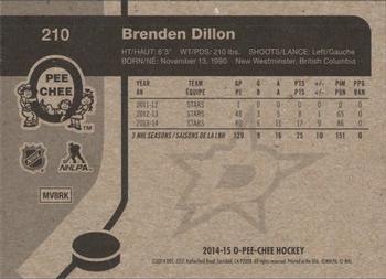 2014-15 O-Pee-Chee - Retro #210 Brenden Dillon Back