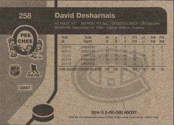 2014-15 O-Pee-Chee - Retro #258 David Desharnais Back